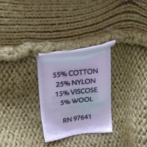 J.Jill | Chartreuse Green Side Button Pull On Sweater | Size SP - Picture 7 of 7